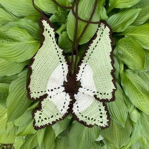 Crochet butterfly tops